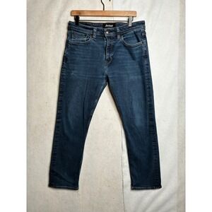 Revtown Sharp Mens Denim Jeans Dark Wash Blue 33x26 Tailored Fit